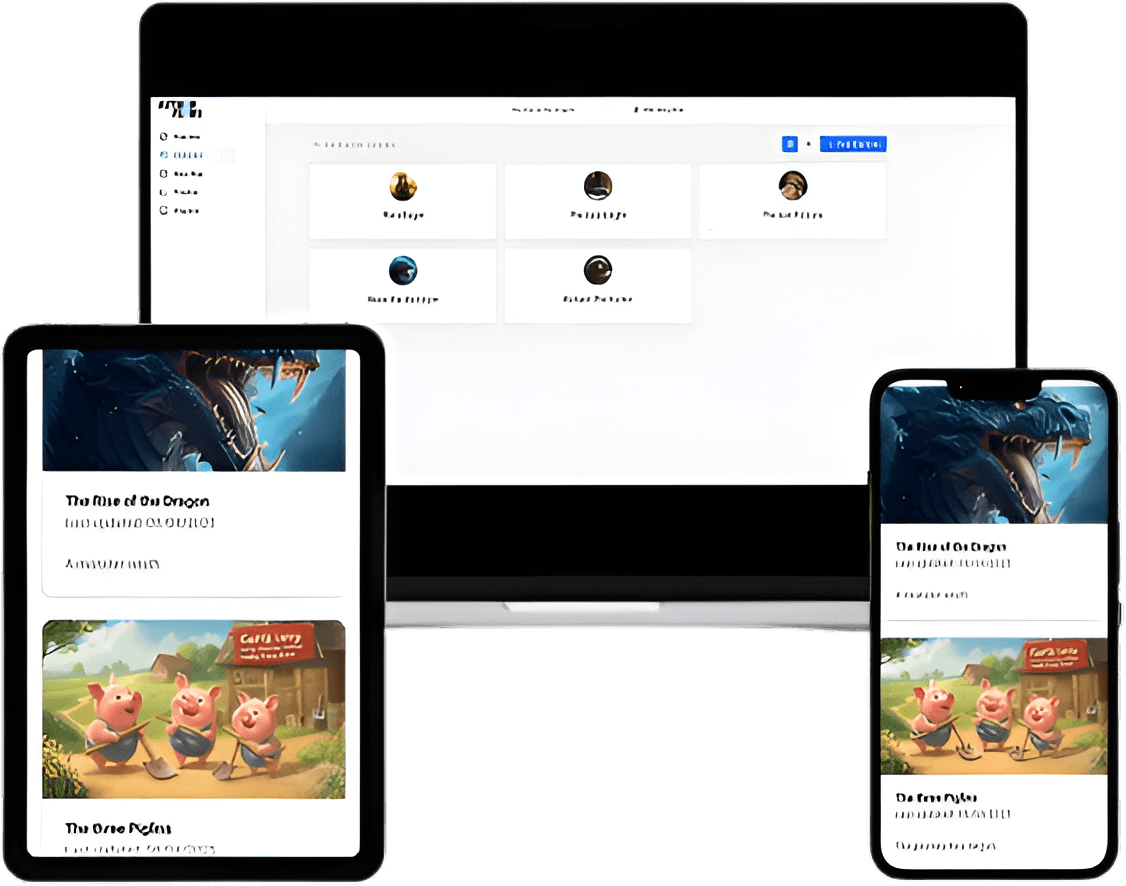 AuthorFlows novel writing software on desktop, tablet, and mobile write, plan, and organize your story